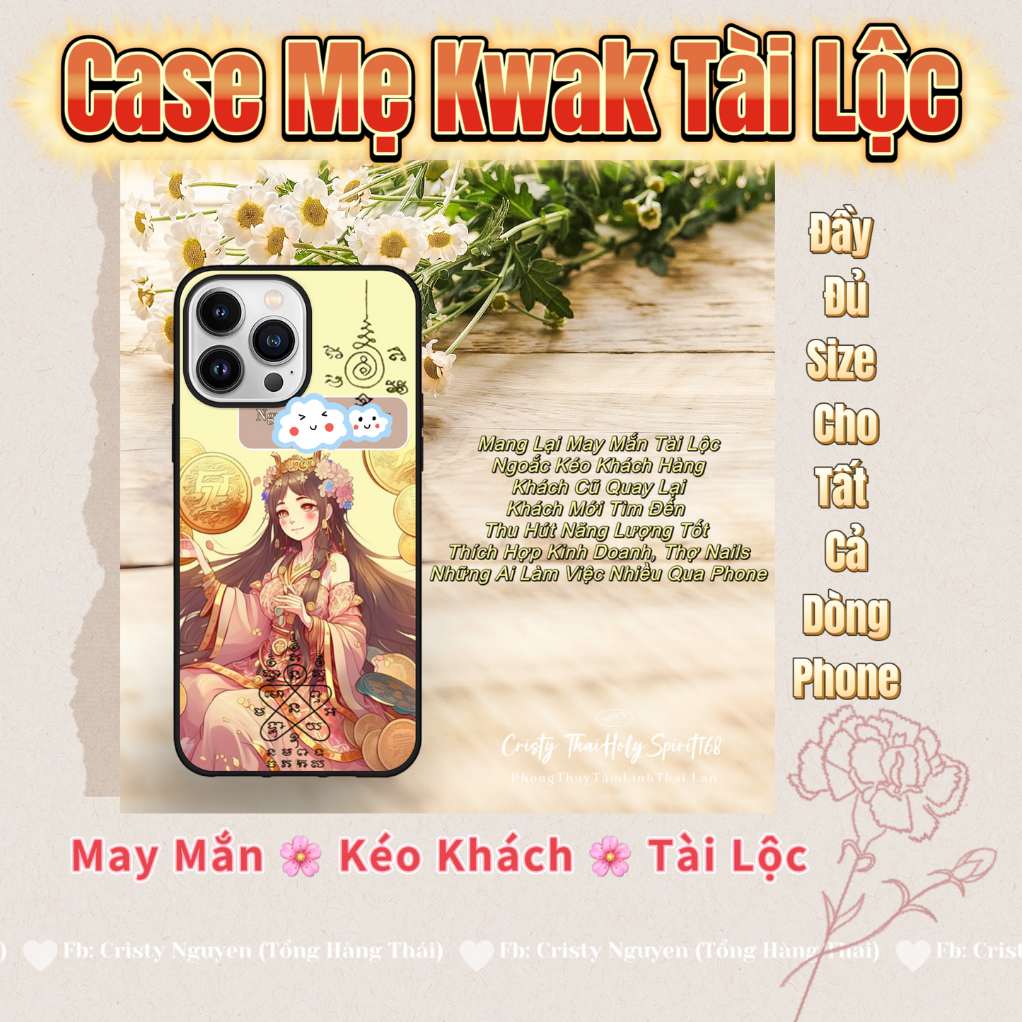 Case Phone Tài Lộc - Kéo Khách - PreOrder