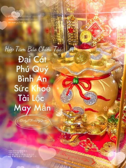 Hộp Tam Bảo Chiêu Tài Lộc